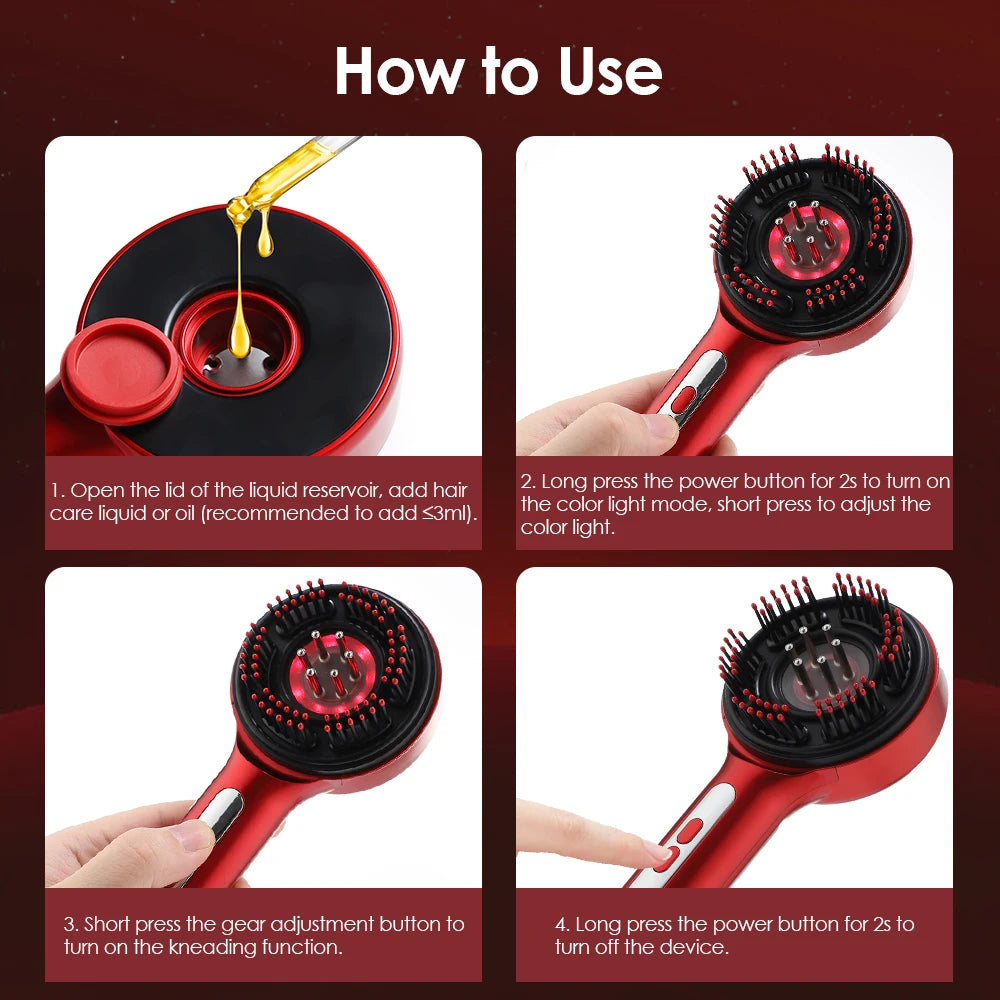 Luna Dea ™ Red Light Massage Comb